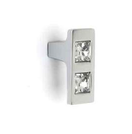 Мебельная ручка-кнопка со стразами TL 11.10059-TL 11.10061
